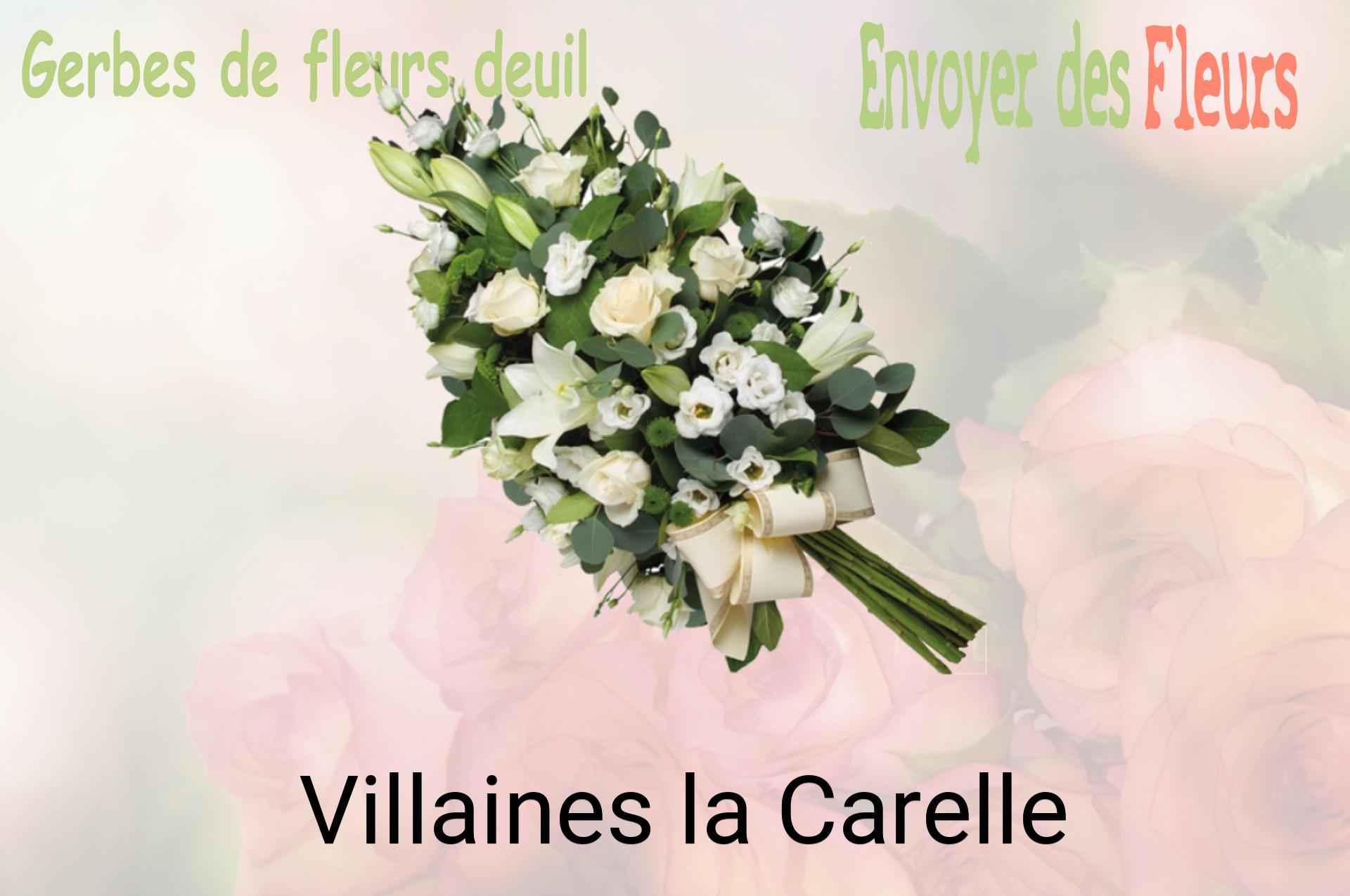 Gerbe de fleurs de deuil livrée à Villaines-la-Carelle